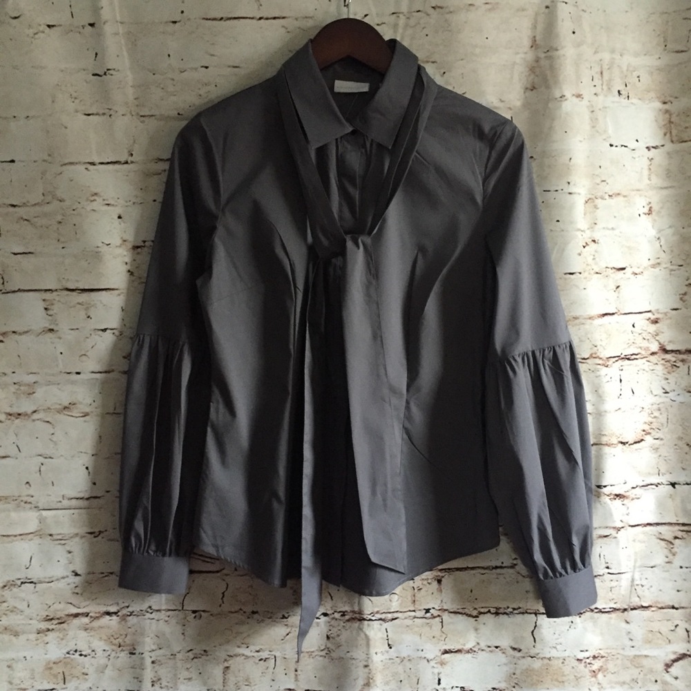 NWOT New York and Company Grey Dress Shirt
